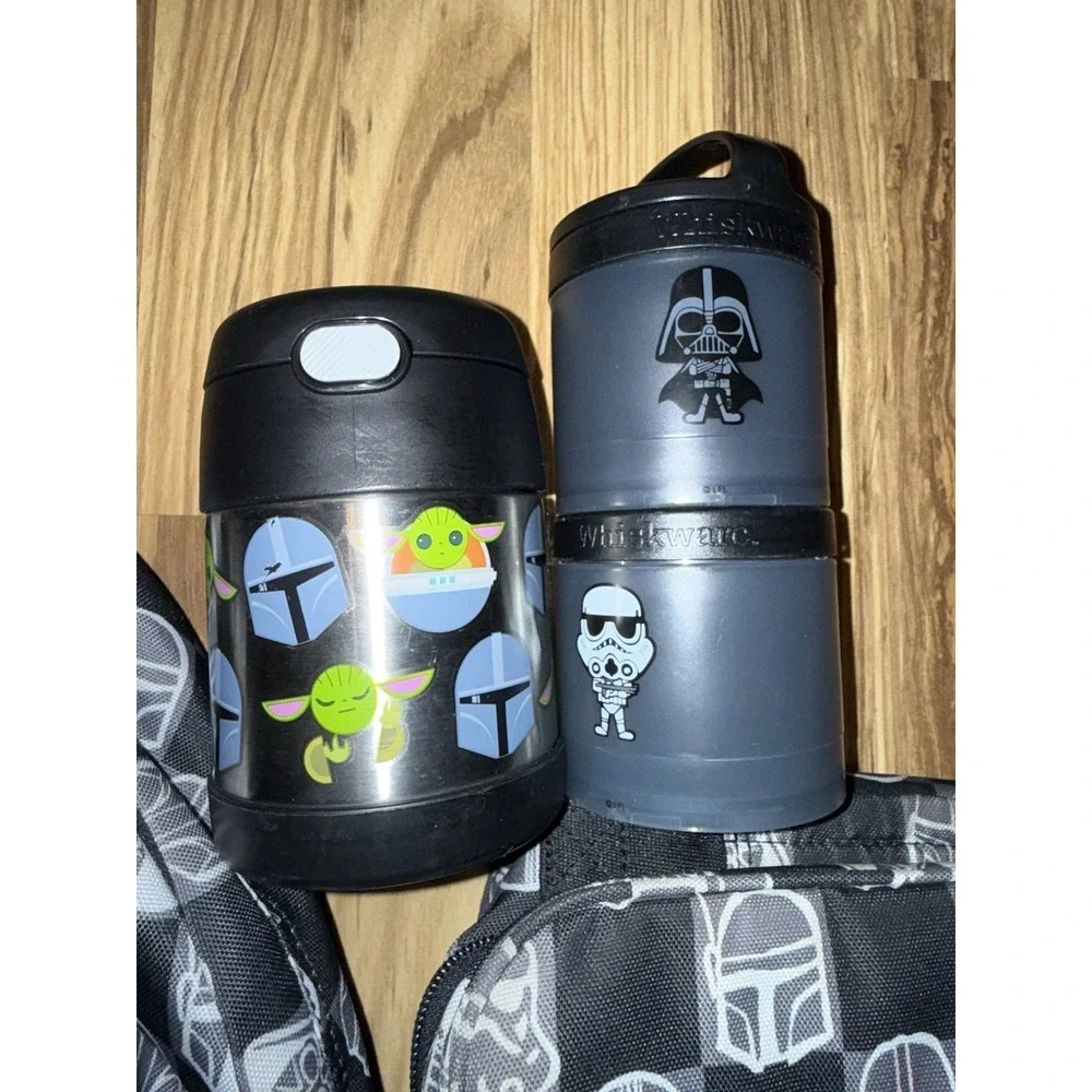 GAP‎ Star Wars Troopers Mandalorian Book bag Backpack Lunch Box thermos